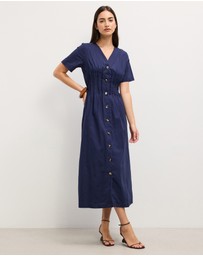 The Fated - Stella Tucked Midi Dress