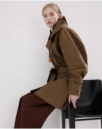 M.N.G - High-Waisted Lyocell Trousers