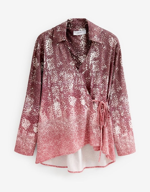 NEXT - Printed Wrap Tunic Shirt