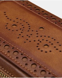 Wolf - WOLF Brogue Double Watch Zip Pouch