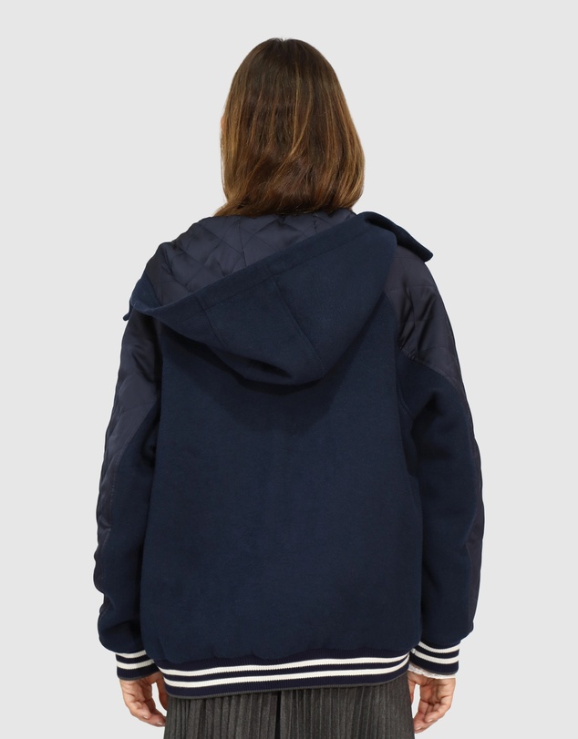 Belle & Bloom - Remix Bomber Varsity Jacket