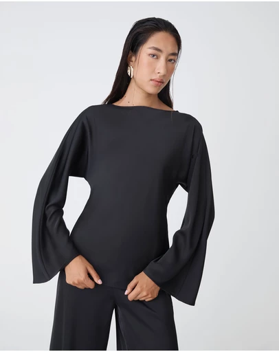Forcast - Asma Satin Bias Cut Top
