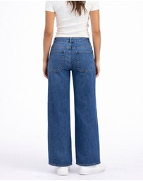 ONLY - Astoria High Waisted Wide Denim Jeans