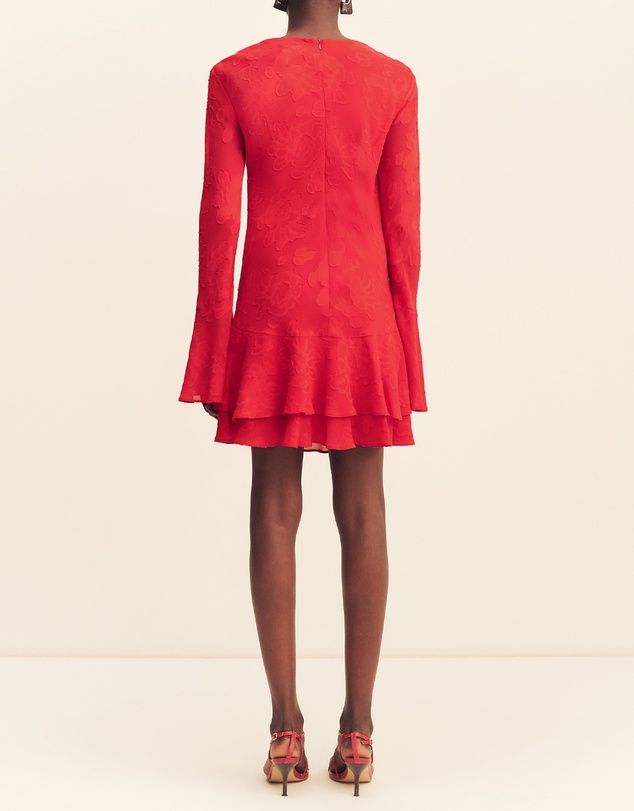 Shona Joy - Bowery Long Sleeve Ruffle Mini Dress