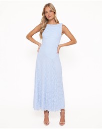 Petal & Pup - Kirsten Lace Maxi Dress - Cornflower Blue