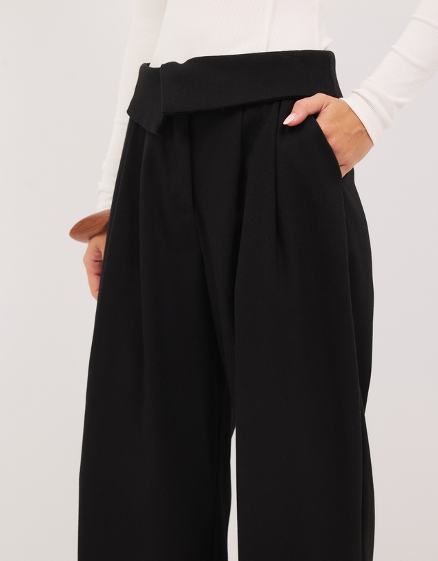 Calli - Tate Fold Over Waist Suit Pants