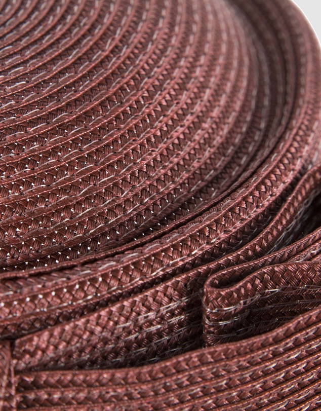 Max Alexander - Brown Braid Pillbox Hat