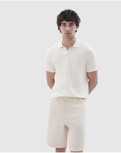 UNISON - Zig Zag Knit Polo