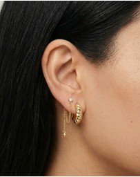 HOUSE OF SLANI - Twisted Chunky Gold Hoops
