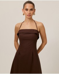 Tussah - Zella Linen Blend Midi Dress