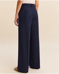 Emme - Navy Tailored Trousers
