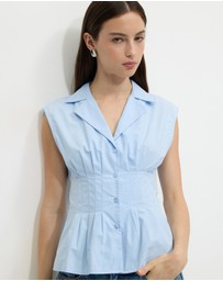 Calli - Tucked Sleeveless Shirt
