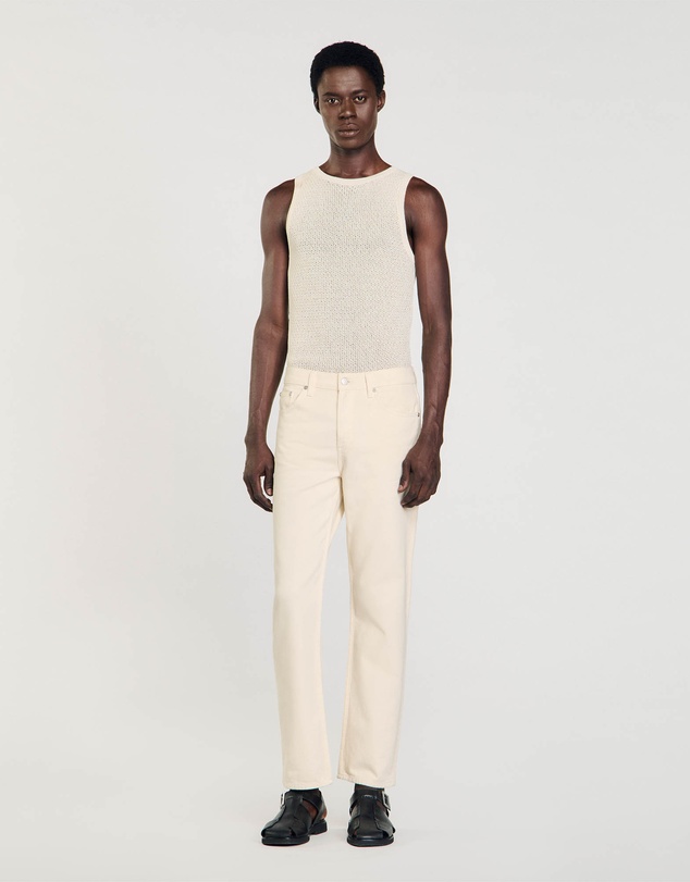 Sandro - Regular Ecru Jeans