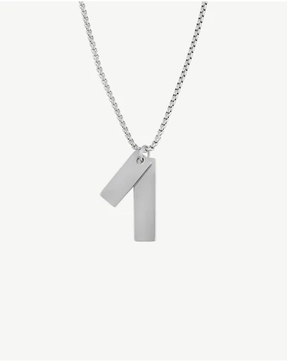 Zahar - Engravable Double Tag Necklace