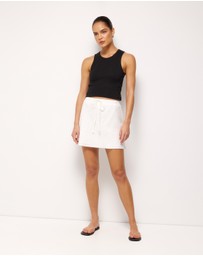 AERE - Drawcord Mini Skirt
