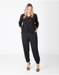 Love Your Wardrobe - Cuffed Pull On Pants