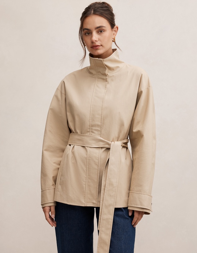 Forever New - Nina Belted Funnel Neck Jacket