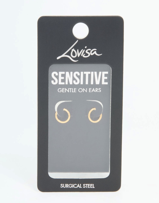 Lovisa - Gold Plated Surgical Steel Sleeper Earrings