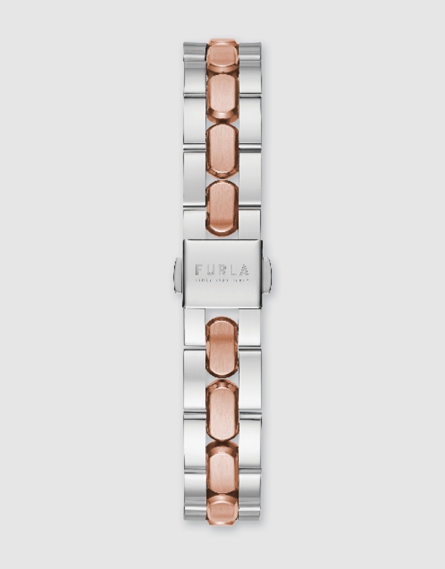 Furla - Furla Logo Links Silver Tone