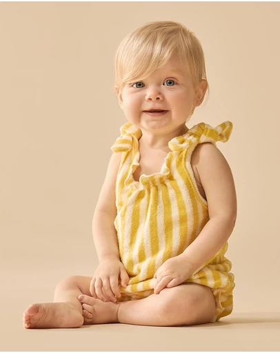 Wilson & Frenchy - Organic Terry Tie Playsuit - Babies