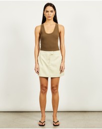 Lover - Orion Pinstripe Mini Skirt