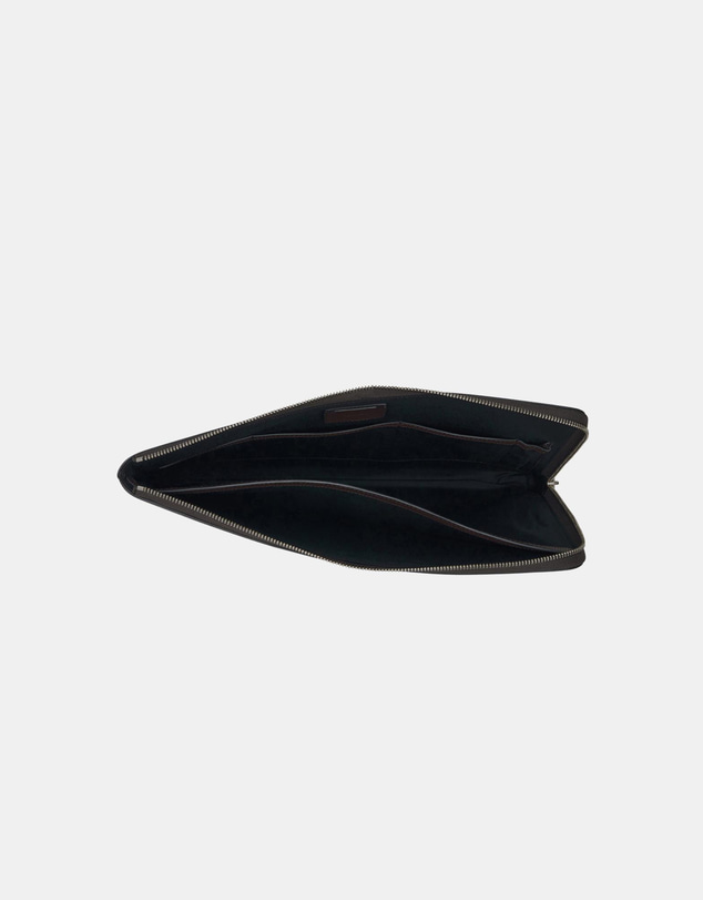 Oroton - Oscar 15 Inch Laptop Organiser Pebble