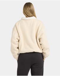 Billabong - Womens Classic Vibes Button Down Fleece Jumper