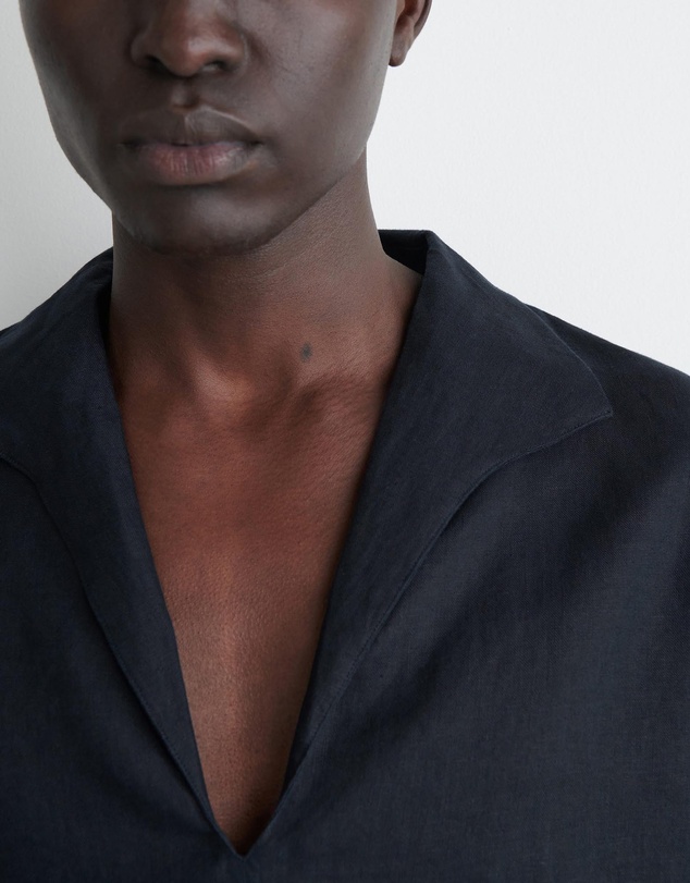 COS - Open-Collar Linen Shirt