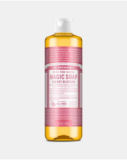 Dr Bronner's - Pure Liquid Castile Soap - Cherry Blossom 473ml