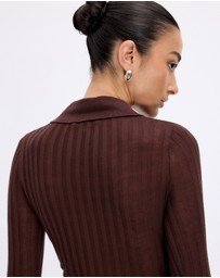 Minima Esenciales - Marigold Rib Knit Polo