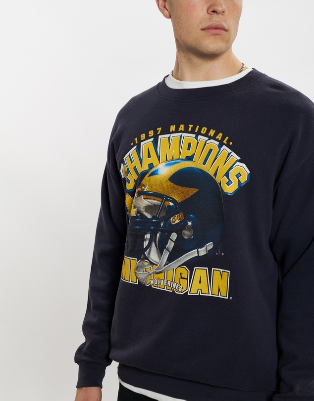 Vintage by The Real Deal - Pre Loved - 1997 University of Michigan Wolverines Sweatshirt
