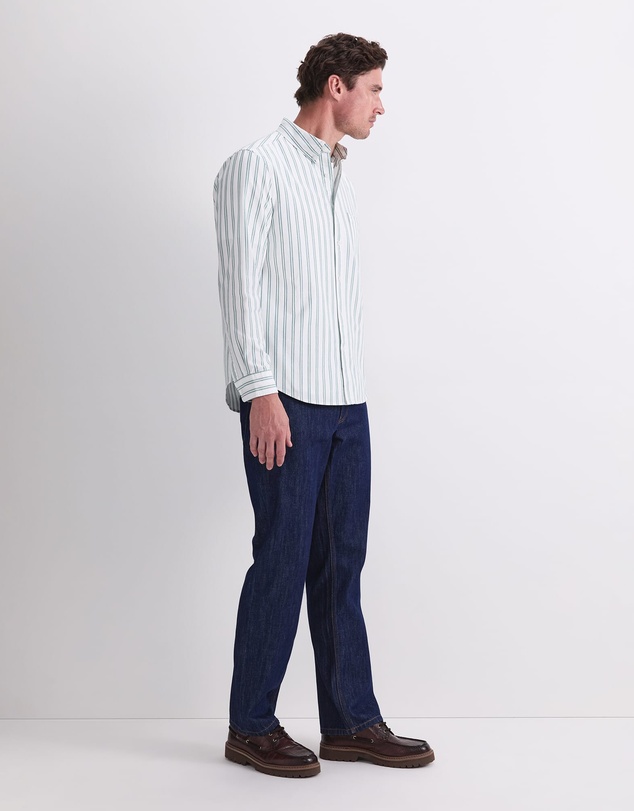 Sportscraft - Oxford Long Sleeve Stripe Shirt