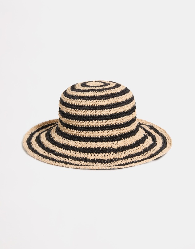 Seafolly - Raffia Stripe Bucket Hat