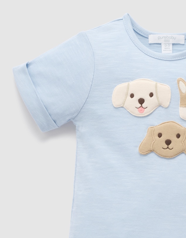 Purebaby - Short Growsuit- Kids-Babies