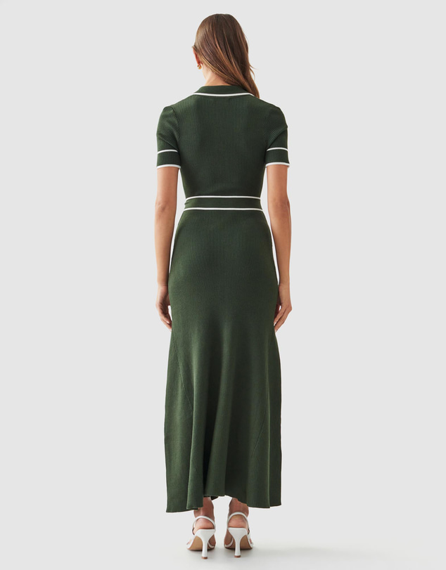 Tussah - Lisa Contrast Trim Knit Midi Dress