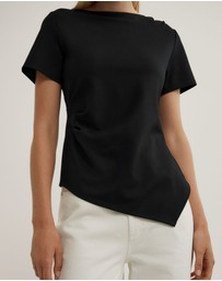 Witchery - Tuck Wide Neck T-shirt