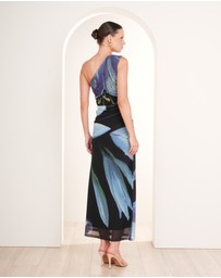 Pilgrim - Paris Printed Mesh Maxi Dress