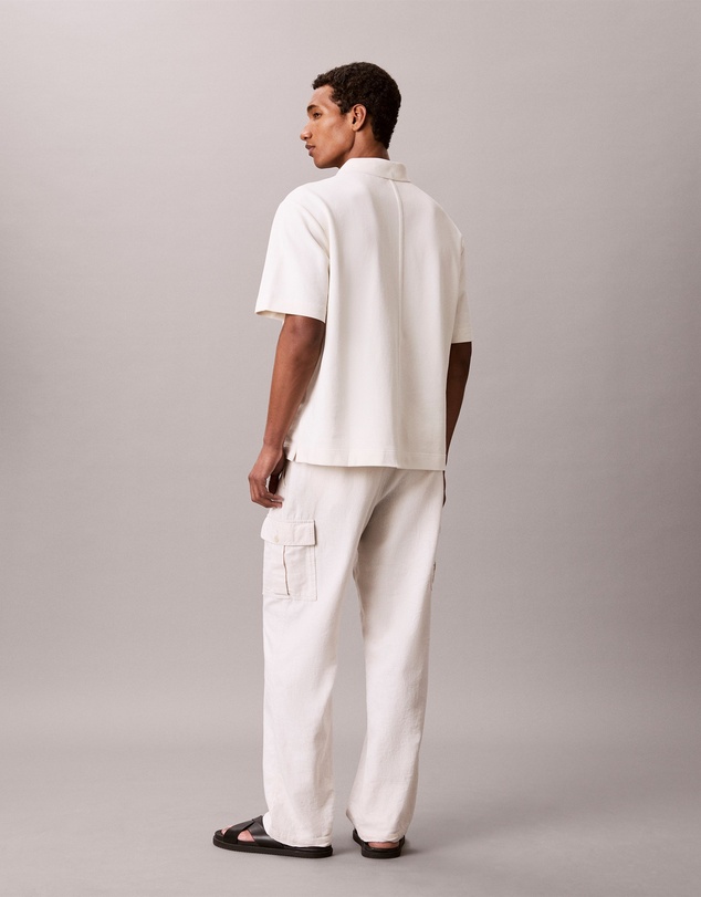 Calvin Klein Jeans - Script Logo Graphic Pique Relaxed Polo Shirt