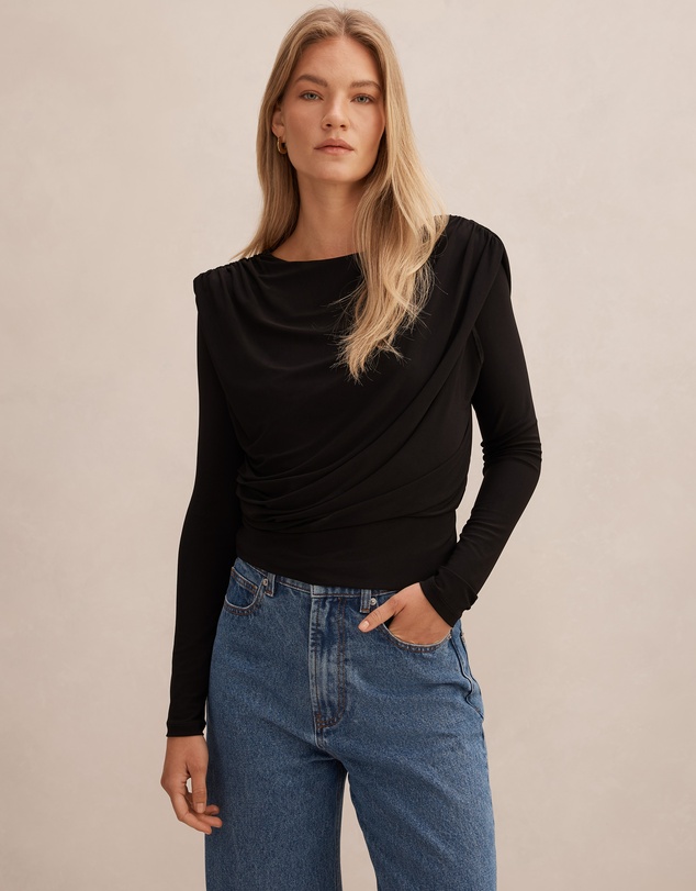 Forever New - Estelle Bubble Waist Long Sleeves Top