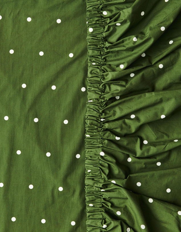 Kip&Co - Polkadot Cactus Organic Cotton Fitted Sheet - Babies