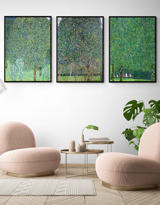 Inka Arthouse - 3x Gustav Klimt Exhibition Art Prints