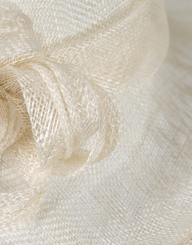 Max Alexander - Sinamay cream Fashion Hat
