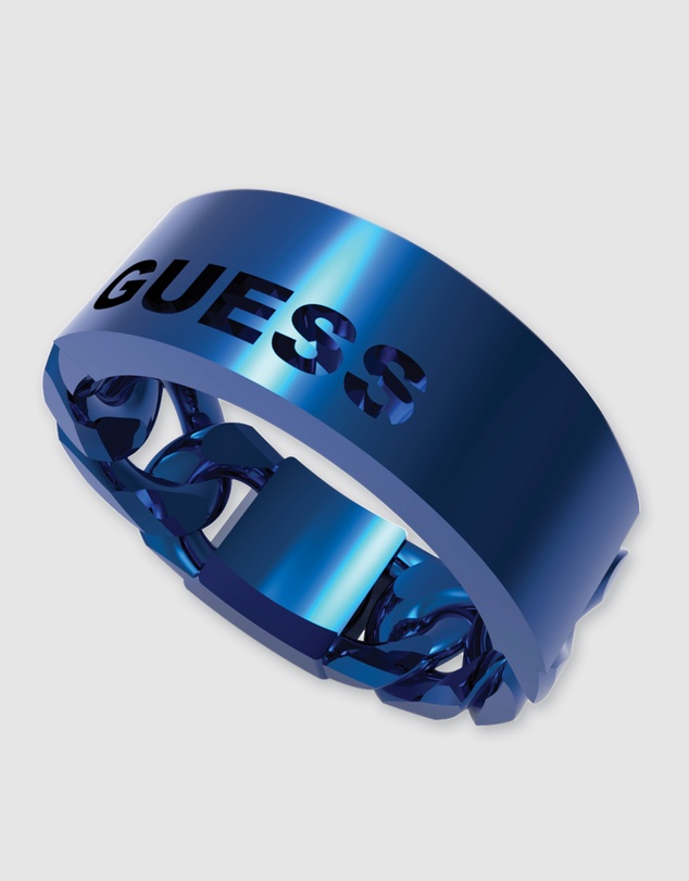 GUESS - X Logo Blue Ring 64