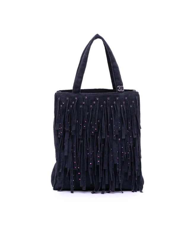 Pre-Loved by Azura Reborn - Pre-Loved Mini Suede Studded Fringe Tote