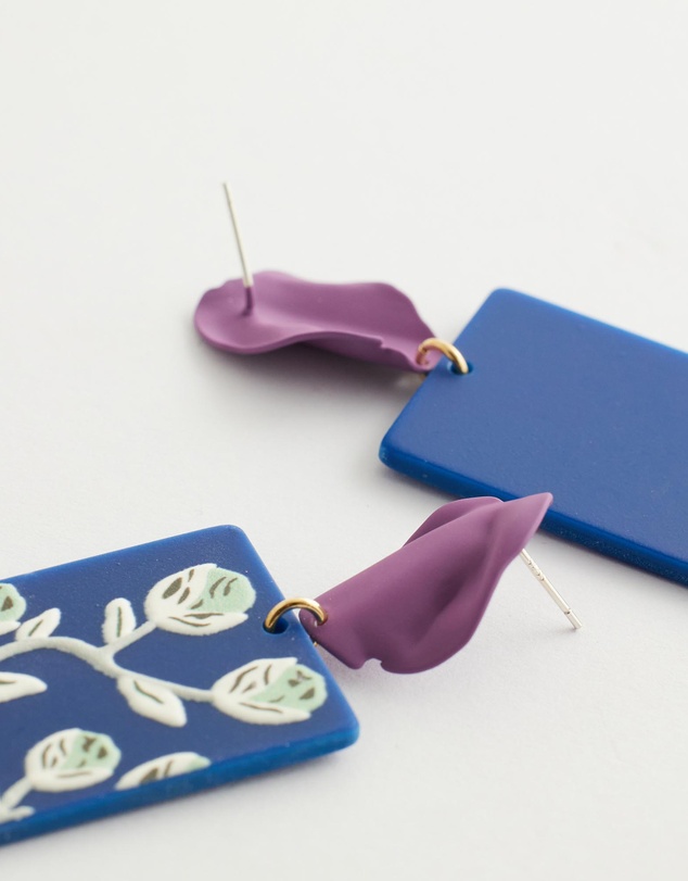 Mossée - Aleta Floral Resin Earrings