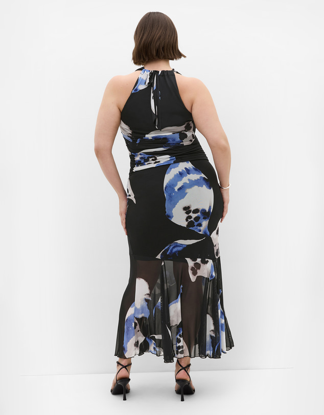 City Chic - Anna Bloom Print Cowl Neck Top