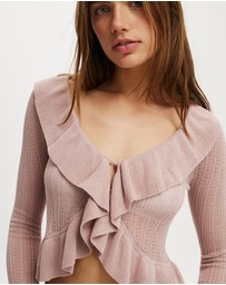 Cotton On - Ruffle Knit Cardi
