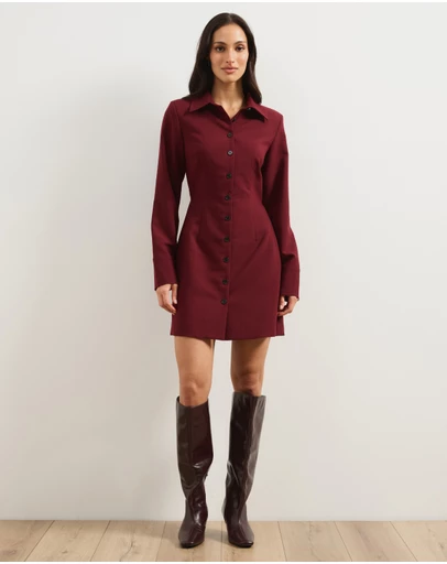 Atmos&Here - Peta Long Sleeve Mini Dress