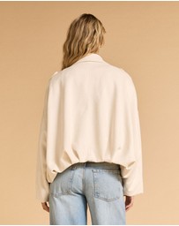 MVN - Faux Suede Bomber Jacket