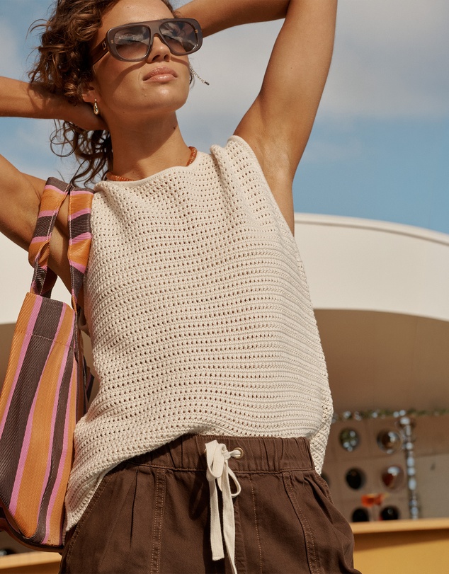 Ceres Life - Margot Mesh Knit Tank
